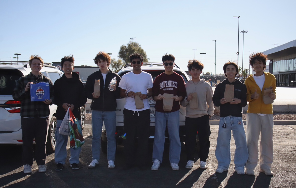 Volunteer team ready for community outreach event